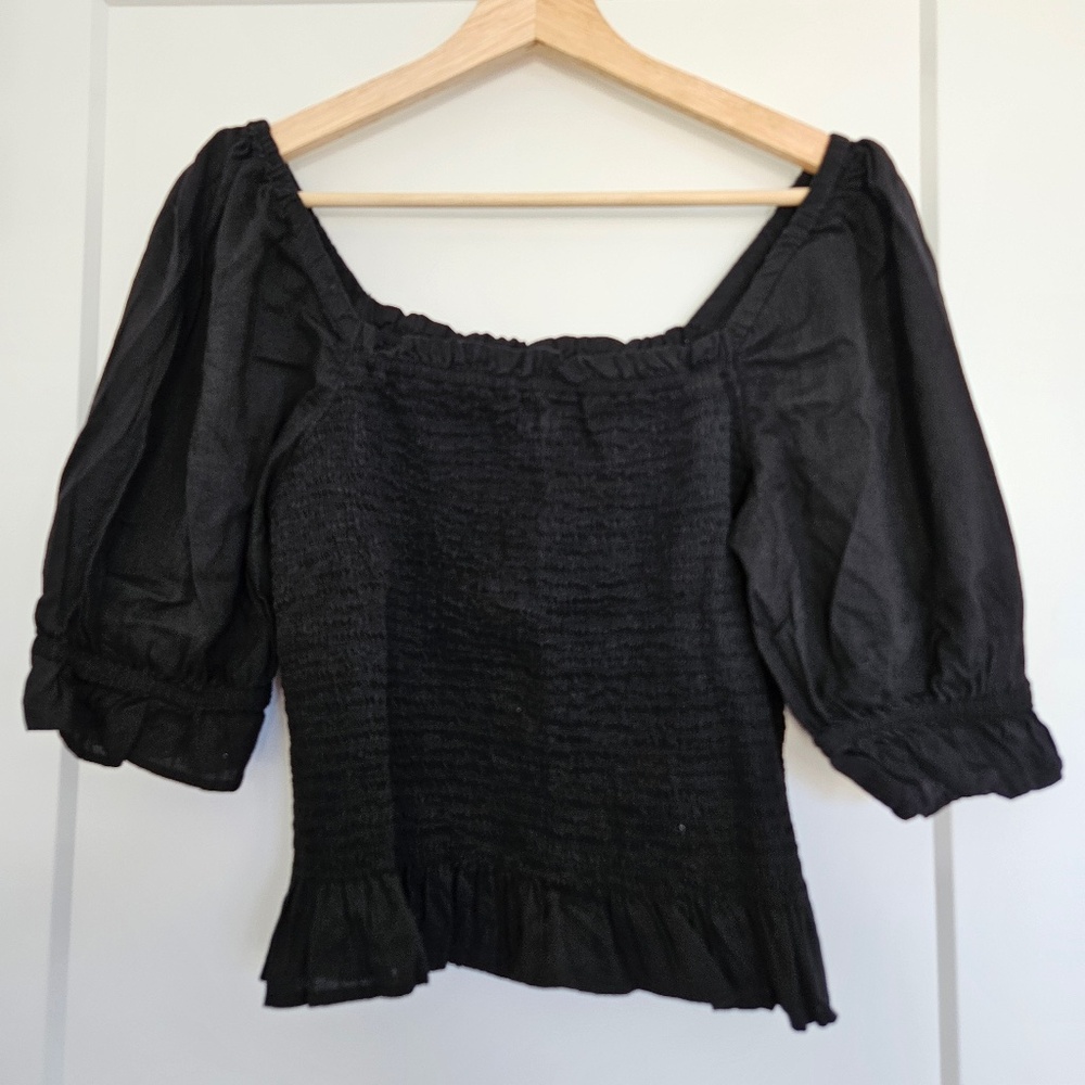 Gap Women's Short-Sleeved Smocked Top